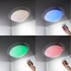 B.K.Licht BKL1025 - LED RGB Димерний стельовий світильник для ванної кімнати ASKELLA LED/12W/230V IP44 + дистанційне керування
