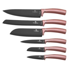 BerlingerHaus - Набір ножів з нержавіючої сталі 6 шт. рожеве золото/чорний