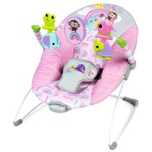 Bright Starts - Дитяче вібруюче крісло-гойдалка PINK PARADISE
