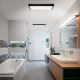 Brilagi - Светодиодный потолочный светильник для ванной комнаты FRAME LED/50W/230V 60x60 см IP44 черный