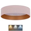 Brilagi - Светодиодный потолочный светильник VELVET STAR LED/24W/230V диаметр 40 см 3000K/4000K/6400K розовый/золотистый