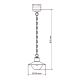 Brilagi - Светодиодный уличный подвесной светильник VEERLE 1xE27/60W/230V IP44