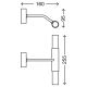 Briloner 2096-022 - Светодиодный настенный светильник 2xG9/2,25W/230V