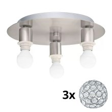 Eglo - Светодиодный потолочный светильник MY CHOICE 3xE14/4W/230V хром