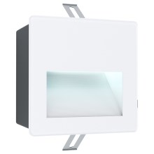 Eglo - Вуличний вбудований LED світильник LED/3,7W/230V IP65 білий
