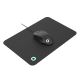 Игровая мышь со светодиодной RGB подсветкой и ковриком 800/1200/2400/3200 DPI 6 кнопок черная