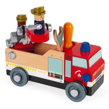 Janod - Деревянный конструктор BRICOKIDS пожарная машина