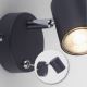 Leuchten Direkt 11941-13 - Настінний точковий LED світильник TARIK 1xGU10/5W/230V чорний