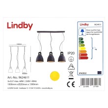 Lindby - Подвесная люстра IBU 3xE27/60W/230V