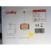 Lindby - Подвесная люстра NICA 1xE27/60W/230V