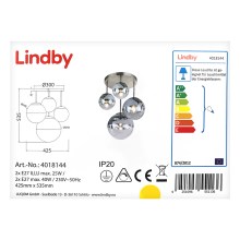 Lindby - Потолочный светильник RAVENA 2xE27/40W/230V + 2xE27/25W/230V