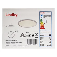 Lindby - Светодиодный потолочный светильник LEONTA LED/20W/230V