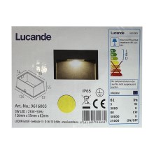 Lucande - Светодиодный уличный встроенный светильник MITJA LED/3W/230V IP65