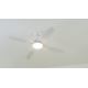 Lucci Air 212994 - Светодиодный потолочный вентилятор ARIA LED/18W/230V белый + дистанционное управление