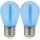НАБОР 2x Светодиодная лампочка PARTY E27/0,3W/36V синий