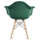 НАБОР 2x Обеденный стул NEREA 80x60,5 см зеленый/бук