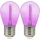 НАБІР 2x Світлодіодна лампочка PARTY E27/0,3W/36V фіолетовий