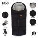 PETITE&MARS - НАБОР Детское зимнее одеяло-конверт 3в1 JIBOT + рукавицы для коляски JASIE черный