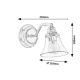 Rabalux  - Настінна лампа для ванної ANTOINE 1xE14/40W/230V IP44