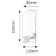 Rabalux 5749 - Світлодіодний настінний світильник для ванної кімнати JIM 1xLED/5W/230V IP44