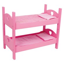 Small Foot - Двоярусне ліжко для ляльок рожевий