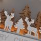 Светодиодное рождественское украшение LED/2xAA лес с оленями