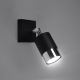 Настенный точечный светильник NERO 1xGU10/40W/230V черный/блестящий хром