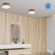 Стельовий світильник для ванної кімнати OAK 3xE27/15W/230V дуб ø 37 см IP54 - FSC сертифіковано