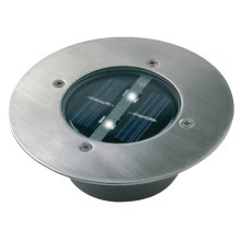 Светодиодный прожектор с датчиком на солнечной батарее LED/0,12W/2xAAA IP67 нержавеющая сталь кольцо