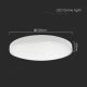 Светодиодный потолочный светильник для ванной комнаты LED/18W/230V 4000K IP44 белый