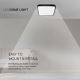Светодиодный потолочный светильник для ванной комнаты LED/24W/230V 4000K IP44 черный
