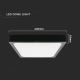 Светодиодный потолочный светильник для ванной комнаты LED/30W/230V 4000K IP44 черный