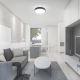 Светодиодный потолочный светильник для ванной комнаты с датчиком LED/24W/230V 4000K IP44 черный + дистанционное управление