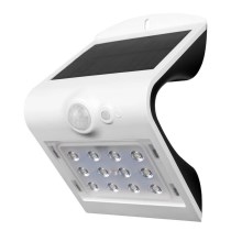 Світлодіодний настінний світильник з датчиком на сонячній батареї LED/1.5W/3,7V IP65