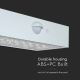 Світлодіодний настінний світильник з датчиком на сонячній батареї LED/3W/3,7V 3000K/4000K IP65 білий