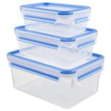 Tefal - Набір харчових контейнерів 3 шт. MASTER SEAL FRESH синій