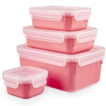 Tefal - Набір харчових контейнерів 4 шт. MSEAL COLOR рожевий