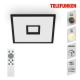 Telefunken 319405TF - Светодиодный RGBW-светильник с регулированием яркости LED/24W/230V 2700-6500K черный + дистанционное управление