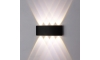 Top Light - Вуличний світлодіодний настінний світильник RAY LED/8W/230V IP44 4000K чорний