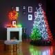 Twinkly - Светодиодный рождественский RGB-венок с регулированием яркости PRE-LIT WREATH 50xLED диаметр 61 см Wi-Fi