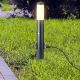 Уличная лампа с датчиком + 2 розетки 1xE27/60W/230V IP44 60 см антрацит