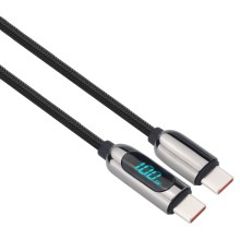 USB-C кабель з дисплеєм 100W 2м