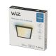 WiZ - Стельовий світлодіодний світильник з регулюванням яскравості SUPERSLIM LED/12W/230V 2700-6500K Wi-Fi чорний
