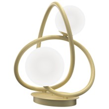 Wofi 8014-201 - Світлодіодна настільна лампа NANCY 2xG9/3,5W/230V золотий/білий