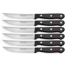 Wüsthof - Набір кухонних ножів для стейку GOURMET 6 шт. чорний