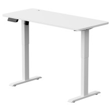 З можливістю регулювання по висоті письмовий стіл LEVANO 140x60 см білий