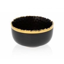 Керамічна миска KATI 11,5 см чорний/золотий