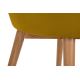 Обеденный стул BAKERI 86x48 см желтый/бук